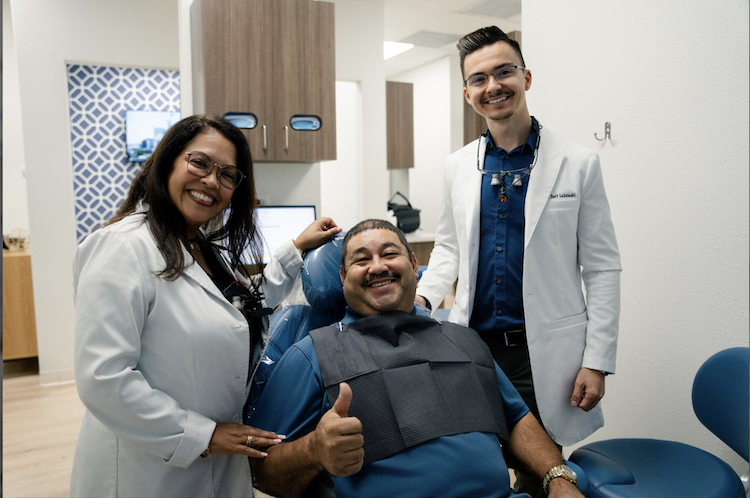 Patient with Dr. Bart, tampa palms florida